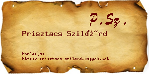 Prisztacs Szilárd névjegykártya